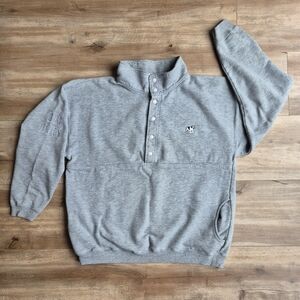 Vintage 90s Big Dogs Grey Pullover with Embroidered Dog Logo